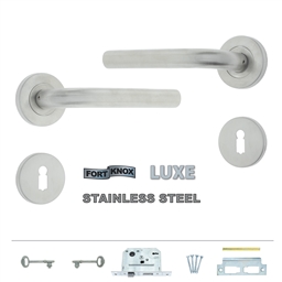 M9A40 - 2 Lever Lockset Molly ST/ST Rose -M9A40_o_T
